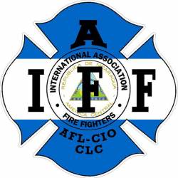 Nicaragua Flag IAFF International Association Firefighters - Vinyl Sticker