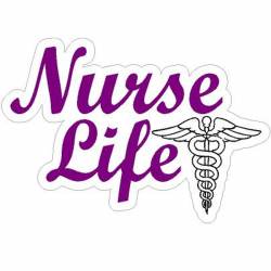 Nurse Life With Healer Purple - Vinyl Sticker