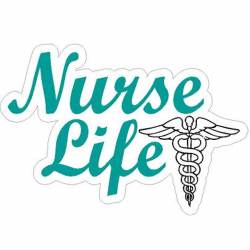 Nurse Life With Healer Teal - Vinyl Sticker