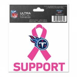 Tennessee Titans Breast Cancer Awareness Support - 3x4 Ultra Decal