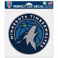 Minnesota Timberwolves Logo - 8x8 Full Color Die Cut Decal