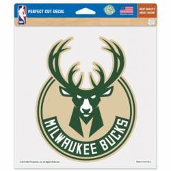 Milwaukee Bucks Logo - 8x8 Full Color Die Cut Decal