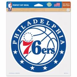 Philadelphia 76ers Logo - 8x8 Full Color Die Cut Decal