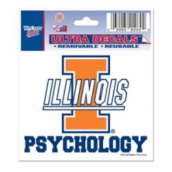 University Of Illinois Fighting Illini Psychology - 3x4 Ultra Decal
