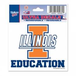 University Of Illinois Fighting Illini Education - 3x4 Ultra Decal