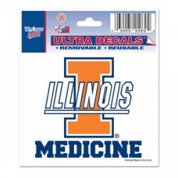 University Of Illinois Fighting Illini Medicine - 3x4 Ultra Decal