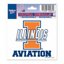 University Of Illinois Fighting Illini Aviation - 3x4 Ultra Decal