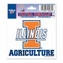 University Of Illinois Fighting Illini Agriculture - 3x4 Ultra Decal