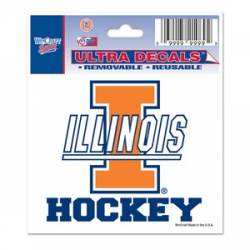 University Of Illinois Fighting Illini Hockey - 3x4 Ultra Decal