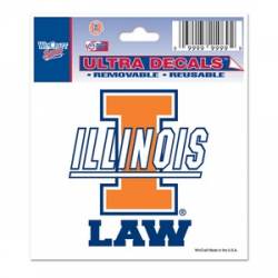 University Of Illinois Fighting Illini Law - 3x4 Ultra Decal