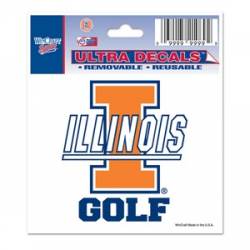 University Of Illinois Fighting Illini Golf - 3x4 Ultra Decal