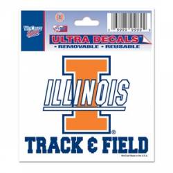 University Of Illinois Fighting Illini Track & Field - 3x4 Ultra Decal