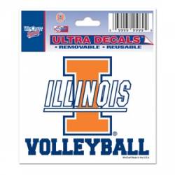 University Of Illinois Fighting Illini Volleyball - 3x4 Ultra Decal