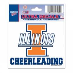 University Of Illinois Fighting Illini Cheerleading - 3x4 Ultra Decal