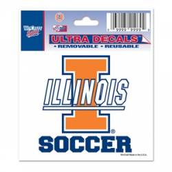 University Of Illinois Fighting Illini Soccer - 3x4 Ultra Decal