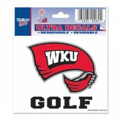 Western Kentucky University Hilltoppers Golf - 3x4 Ultra Decal