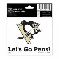 Pittsburgh Penguins Let's Go Pens - 3x4 Ultra Decal
