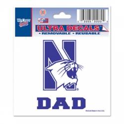 Northwestern University Wildcats Dad - 3x4 Ultra Decal