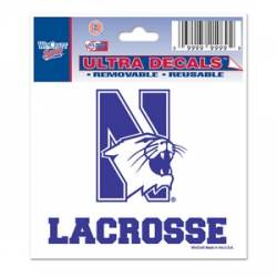 Northwestern University Wildcats Lacrosse - 3x4 Ultra Decal