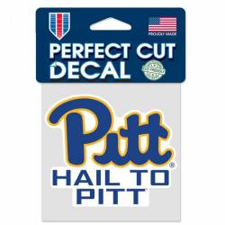 University Of Pittsburgh Panthers Hail To Pitt - 4x4 Die Cut Decal