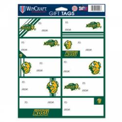 North Dakota State University Bison - Sheet of 10 Gift Tag Labels