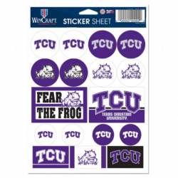 Texas Christian University Horned Frogs - 5x7 Sticker Sheet