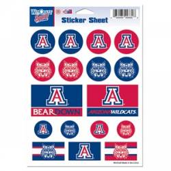 University Of Arizona Wildcats - 5x7 Sticker Sheet