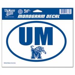University Of Memphis Tigers - Oval Monogram Decal