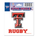 Texas Tech University Red Raiders Rugby - 3x4 Ultra Decal