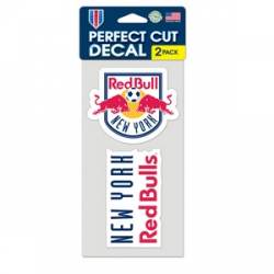 New York Red Bulls - Set of Two 4x4 Die Cut Decals