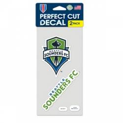 Seattle Sounders - Set of Two 4x4 Die Cut Decals