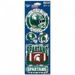 Michigan State University Spartans Football - Prismatic Decal Set