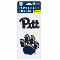 University Of Pittsburgh Panthers - Set of Two 4x4 Die Cut Decals