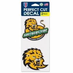 Southeastern Louisiana University Lions - Set of Two 4x4 Die Cut Decals
