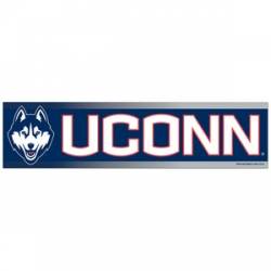 University Of Connecticut UCONN Huskies - 3x12 Bumper Sticker Strip