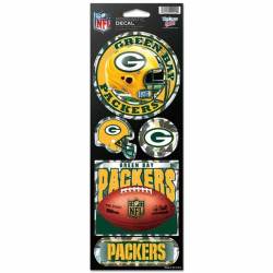 Green Bay Packers - Set Of 5 Prismatic Sticker Sheet