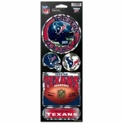 Houston Texans - Set Of 5 Prismatic Sticker Sheet