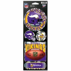 Minnesota Vikings - Set Of 5 Prismatic Sticker Sheet