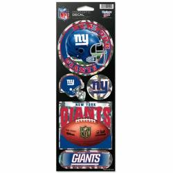 New York Giants - Set Of 5 Prismatic Sticker Sheet