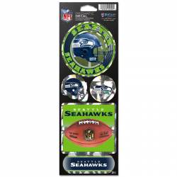 Seattle Seahawks - Set Of 5 Prismatic Sticker Sheet