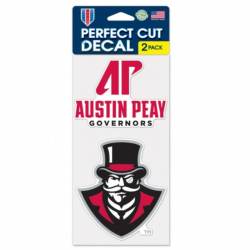 Austin Peay State University Governors - Set of Two 4x4 Die Cut Decals