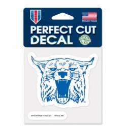 University Of Kentucky Wildcats Retro Wildcat - 4x4 Die Cut Decal