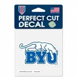 Brigham Young University Cougars BYU - 4x4 Die Cut Decal