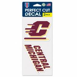 Central Michigan University Chippewas - Set of Two 4x4 Die Cut Decals