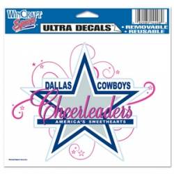 Dallas Cowboys Cheerleaders White - 5x6 Ultra Decal