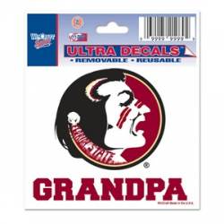Florida State University Seminoles Grandpa - 3x4 Ultra Decal