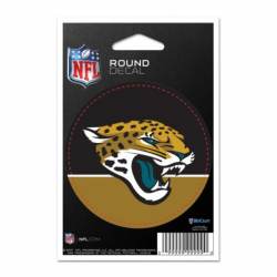 Jacksonville Jaguars - 3x3 Round Vinyl Sticker