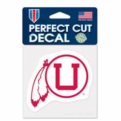 University Of Utah Utes Retro - 4x4 Die Cut Decal