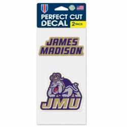 James Madison University Dukes - Set of Two 4x4 Die Cut Decals