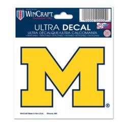 University Of Michigan Wolverines Blue Outline - 3x4 Ultra Decal